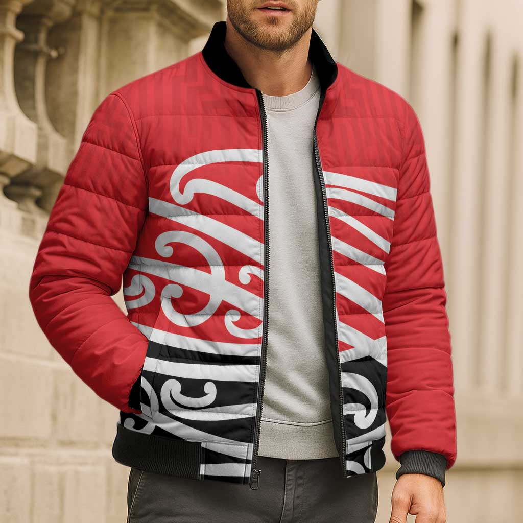 All Red New Zealand Kowhai Ngutukak Bomber Puffer Jacket - Aussie Hoodie