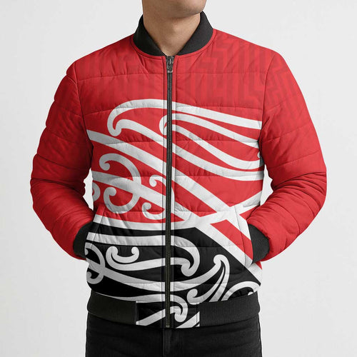 All Red New Zealand Kowhai Ngutukak Bomber Puffer Jacket - Aussie Hoodie
