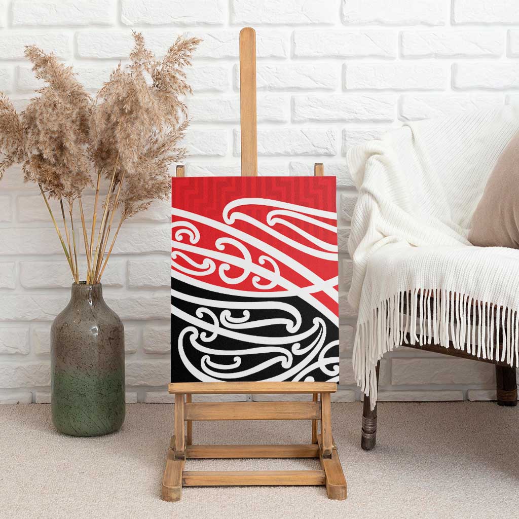 All Red New Zealand Kowhai Ngutukak Canvas Wall Art - Aussie Hoodie