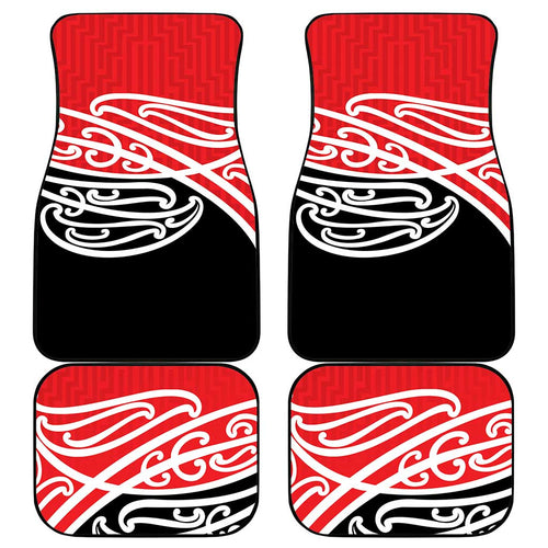 All Red New Zealand Kowhai Ngutukak Car Mats - Aussie Hoodie