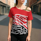 All Red New Zealand Kowhai Ngutukak Cross Shoulder Shirt - Aussie Hoodie