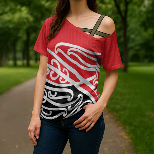 All Red New Zealand Kowhai Ngutukak Cross Shoulder Shirt - Aussie Hoodie
