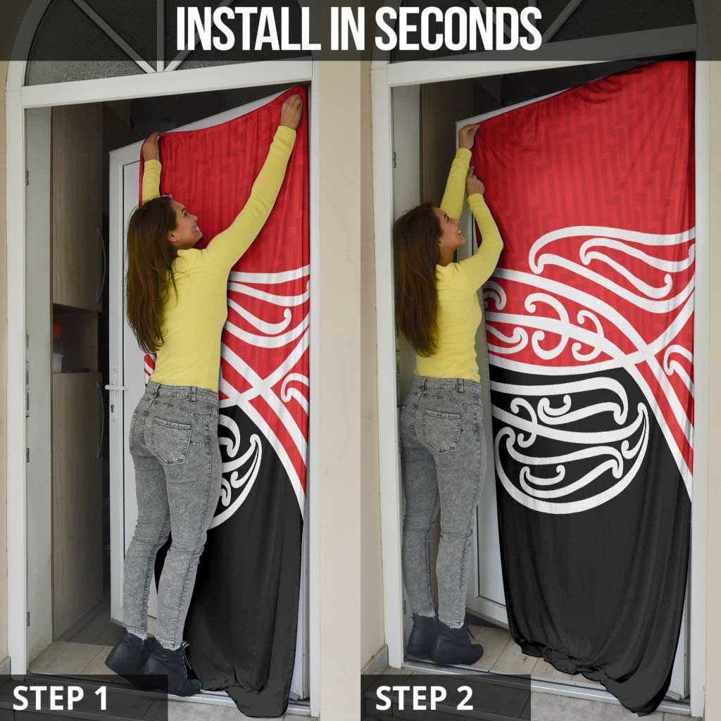 All Red New Zealand Kowhai Ngutukak Door Cover - Aussie Hoodie