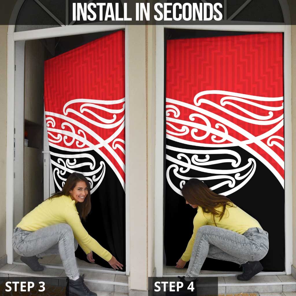 All Red New Zealand Kowhai Ngutukak Door Cover - Aussie Hoodie