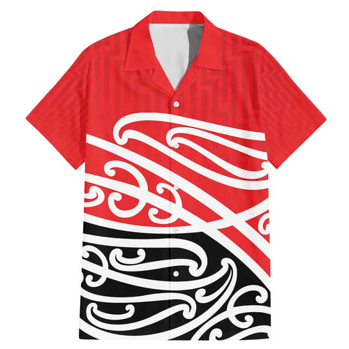 All Red New Zealand Kowhai Ngutukak Family Matching Mermaid Dress and Hawaiian Shirt - Aussie Hoodie