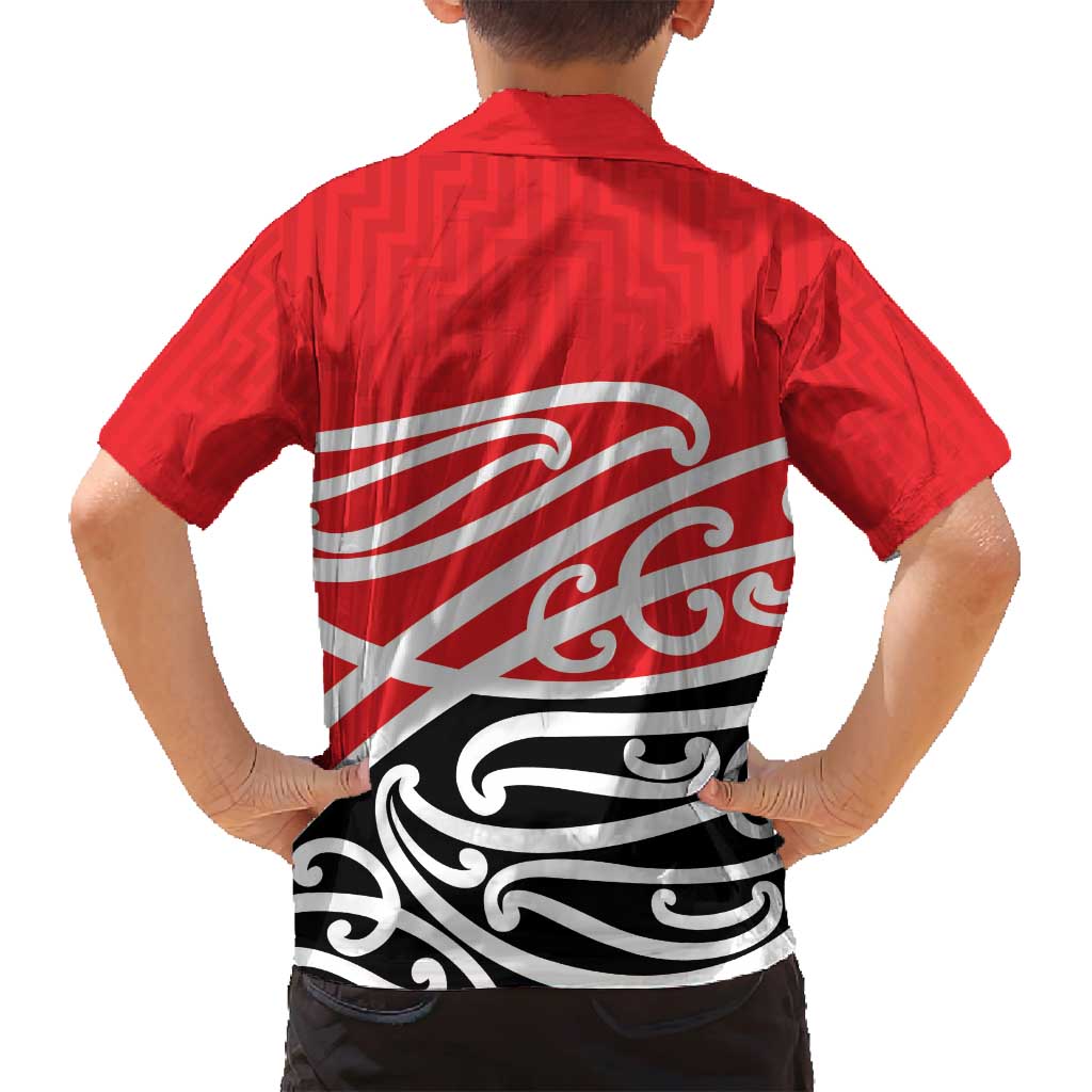 All Red New Zealand Kowhai Ngutukak Family Matching Off Shoulder Maxi Dress and Hawaiian Shirt - Aussie Hoodie