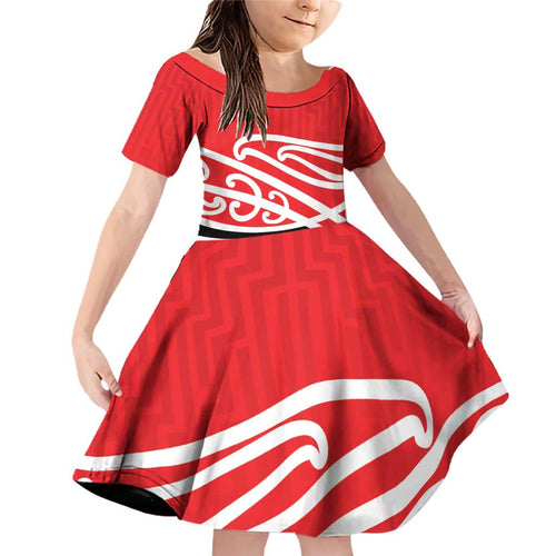 All Red New Zealand Kowhai Ngutukak Family Matching Off Shoulder Short Dress and Hawaiian Shirt - Aussie Hoodie