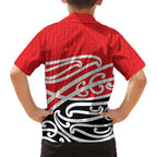 All Red New Zealand Kowhai Ngutukak Family Matching Summer Maxi Dress and Hawaiian Shirt - Aussie Hoodie