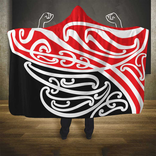 All Red New Zealand Kowhai Ngutukak Hooded Blanket - Aussie Hoodie