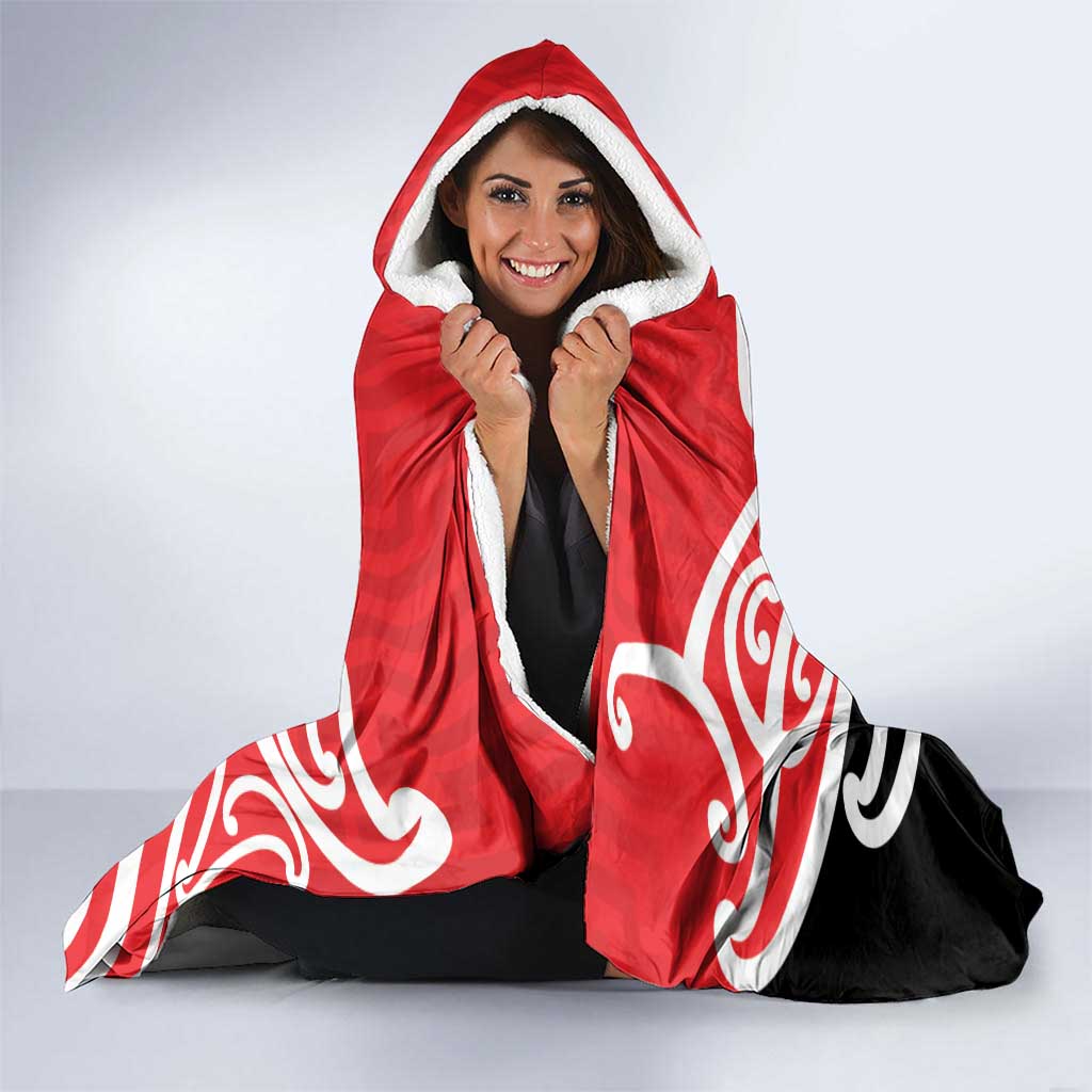 All Red New Zealand Kowhai Ngutukak Hooded Blanket - Aussie Hoodie