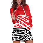All Red New Zealand Kowhai Ngutukak Hoodie Dress - Aussie Hoodie