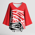 All Red New Zealand Kowhai Ngutukak Kimono Sleeve Blouse - Aussie Hoodie