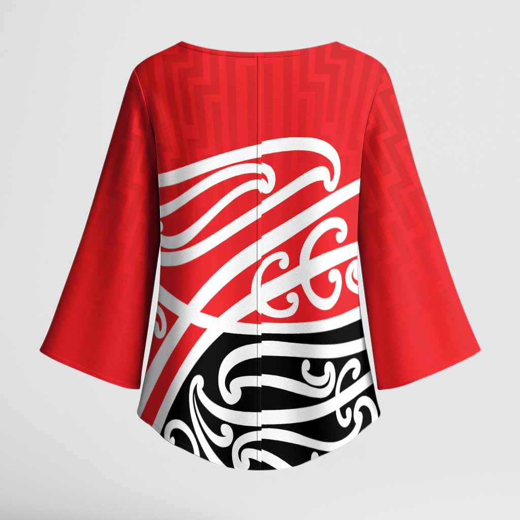 All Red New Zealand Kowhai Ngutukak Kimono Sleeve Blouse - Aussie Hoodie