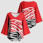 All Red New Zealand Kowhai Ngutukak Kimono Sleeve Blouse - Aussie Hoodie