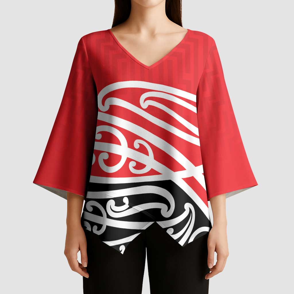 All Red New Zealand Kowhai Ngutukak Kimono Sleeve Blouse - Aussie Hoodie