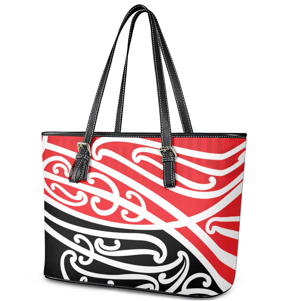 All Red New Zealand Kowhai Ngutukak Leather Tote Bag - Aussie Hoodie