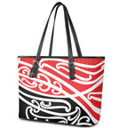 All Red New Zealand Kowhai Ngutukak Leather Tote Bag - Aussie Hoodie