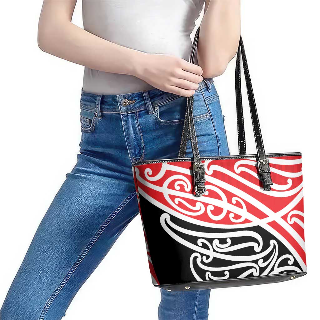 All Red New Zealand Kowhai Ngutukak Leather Tote Bag - Aussie Hoodie