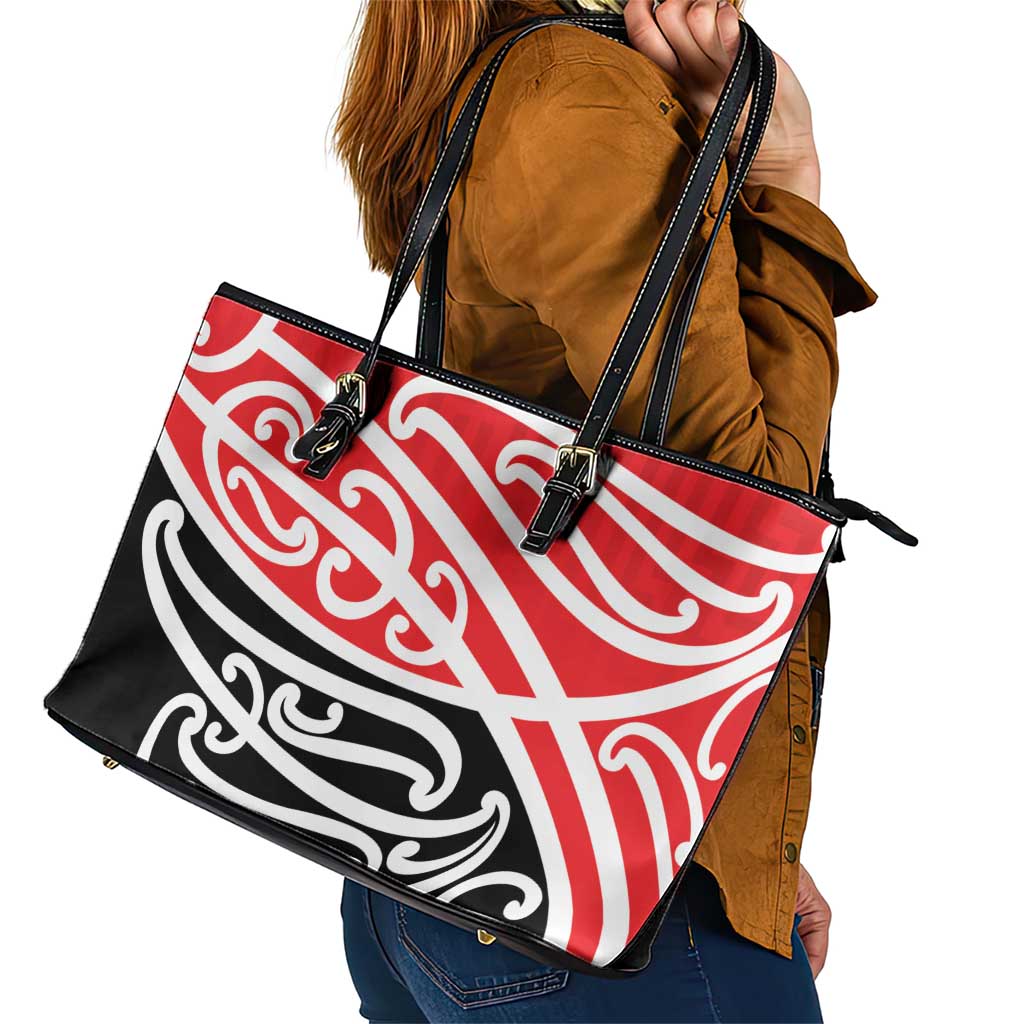 All Red New Zealand Kowhai Ngutukak Leather Tote Bag - Aussie Hoodie