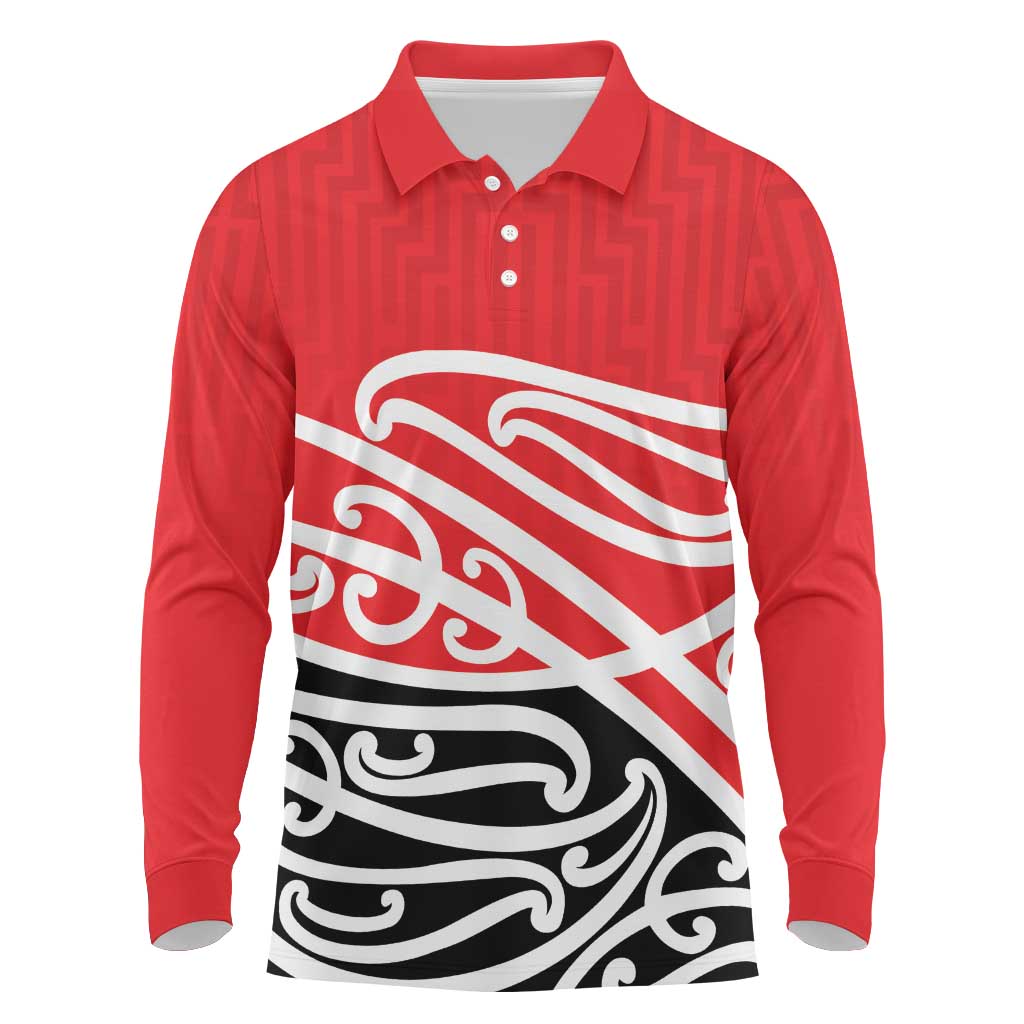 All Red New Zealand Kowhai Ngutukak Long Sleeve Polo Shirt - Aussie Hoodie