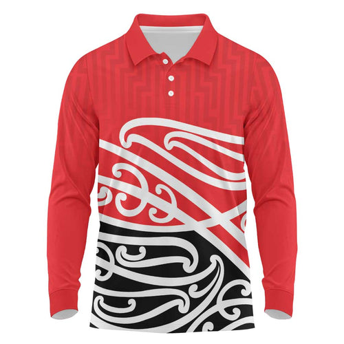 All Red New Zealand Kowhai Ngutukak Long Sleeve Polo Shirt - Aussie Hoodie