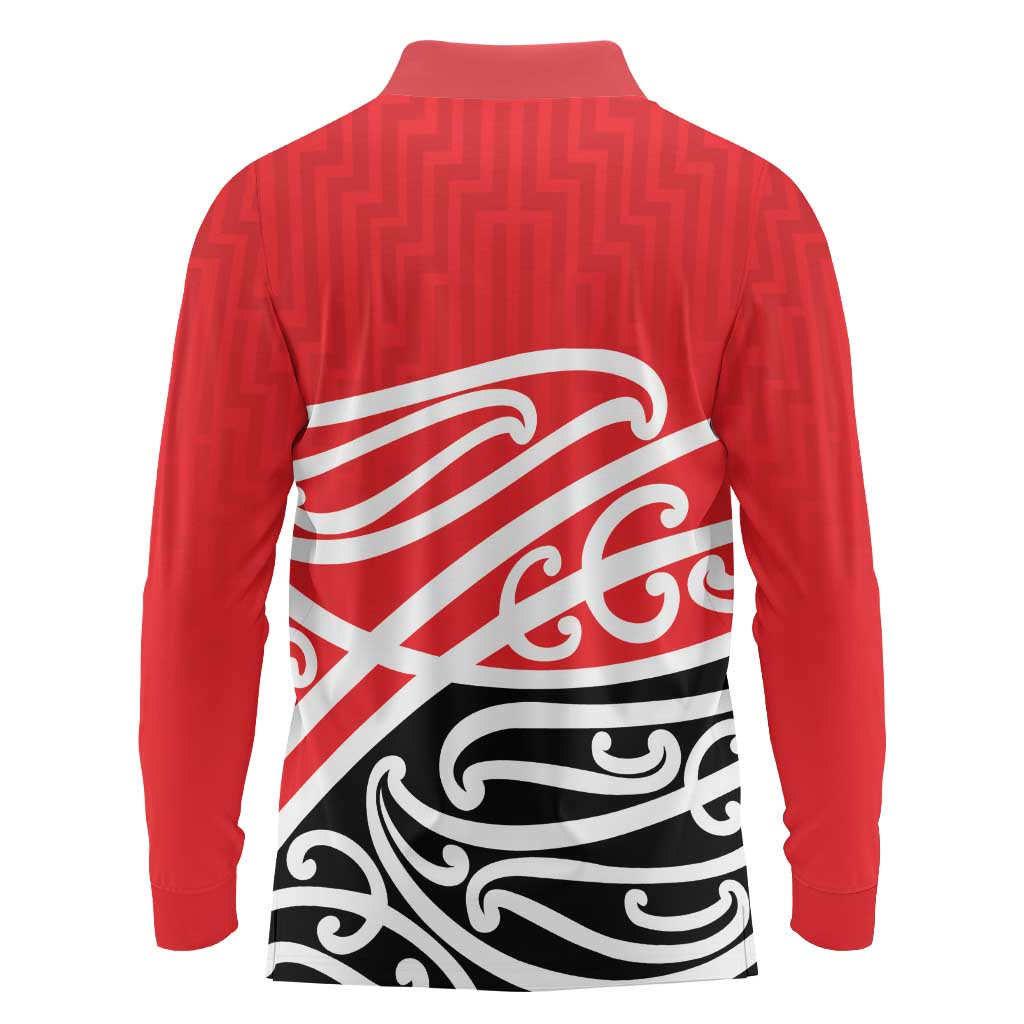 All Red New Zealand Kowhai Ngutukak Long Sleeve Polo Shirt - Aussie Hoodie