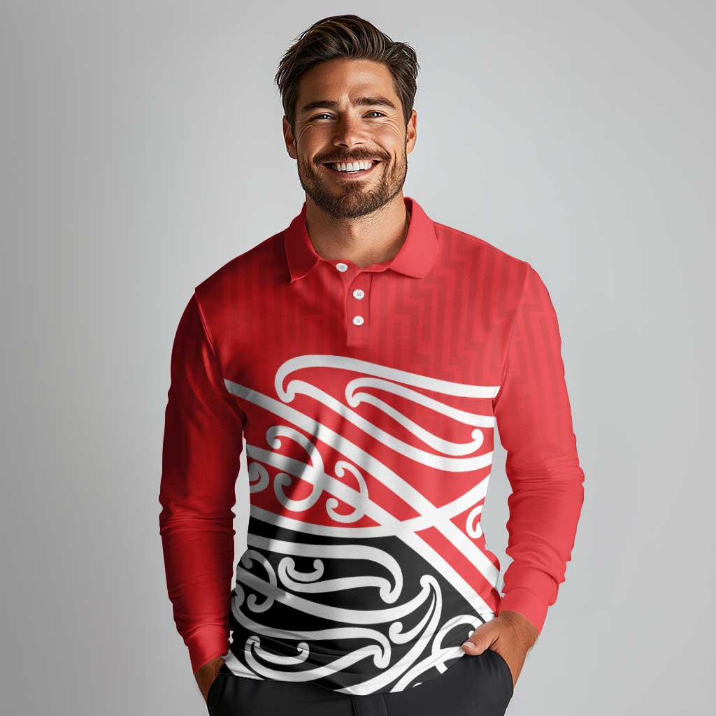 All Red New Zealand Kowhai Ngutukak Long Sleeve Polo Shirt - Aussie Hoodie