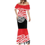 All Red New Zealand Kowhai Ngutukak Mermaid Dress - Aussie Hoodie