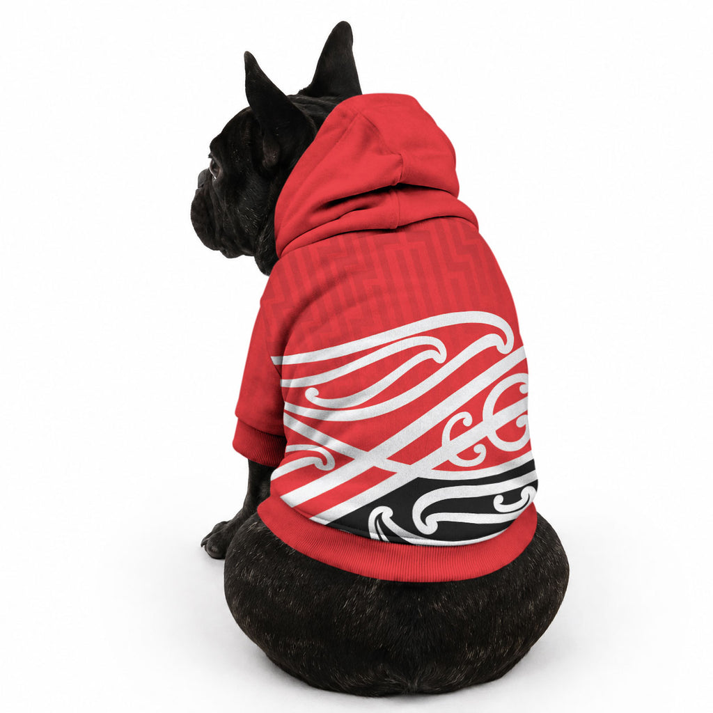 All Red New Zealand Kowhai Ngutukaka Pet Hoodie