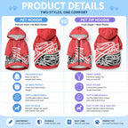 All Red New Zealand Kowhai Ngutukaka Pet Hoodie