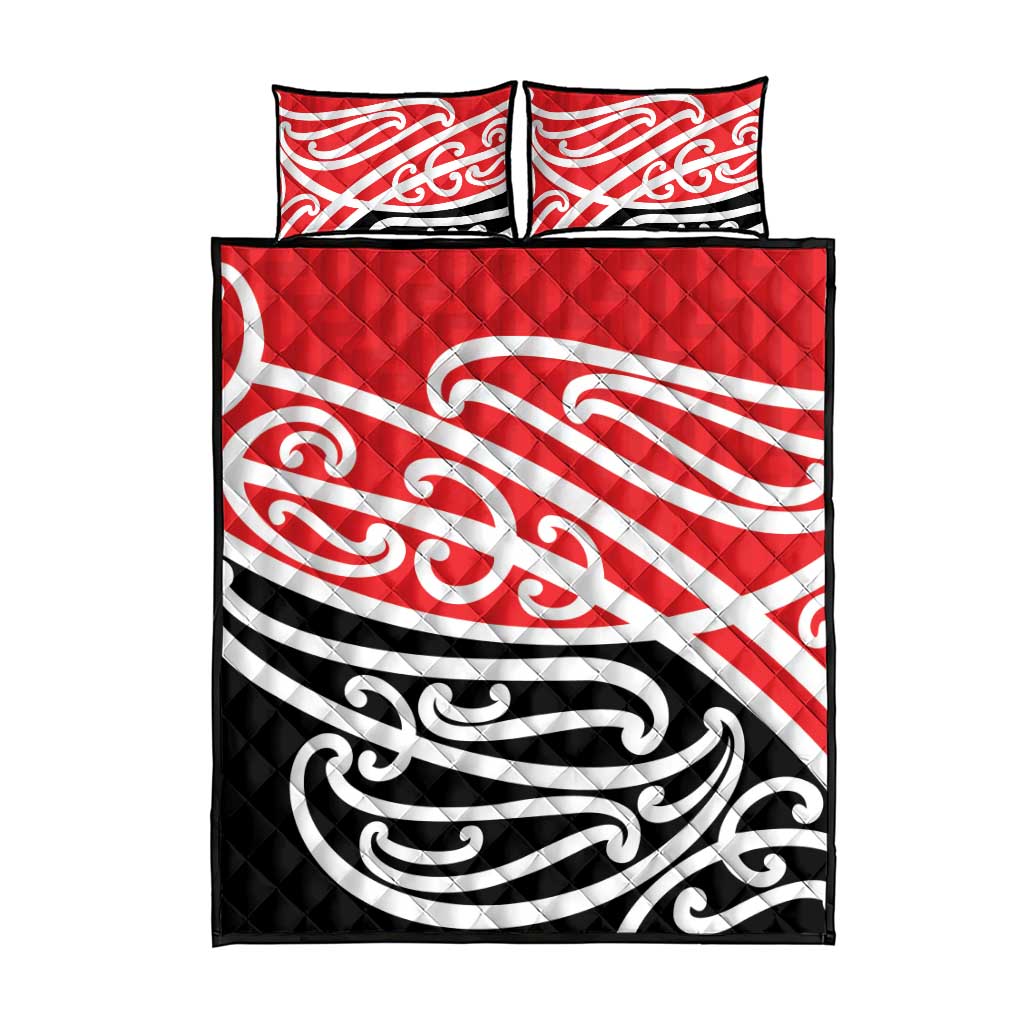 All Red New Zealand Kowhai Ngutukak Quilt Bed Set - Aussie Hoodie