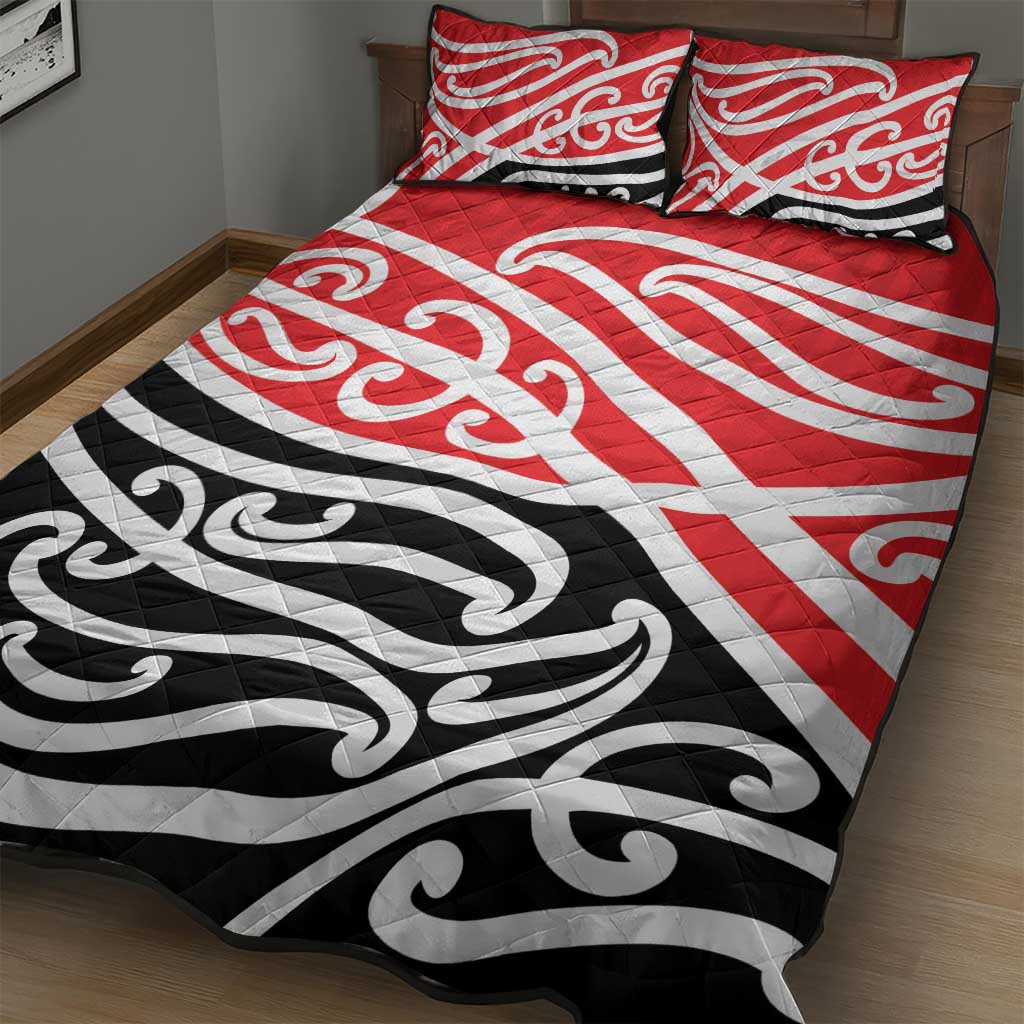 All Red New Zealand Kowhai Ngutukak Quilt Bed Set - Aussie Hoodie