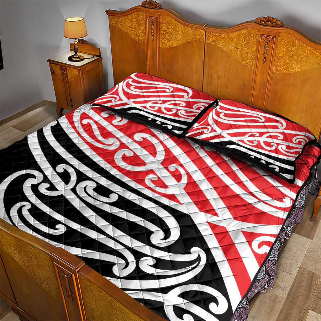 All Red New Zealand Kowhai Ngutukak Quilt Bed Set - Aussie Hoodie
