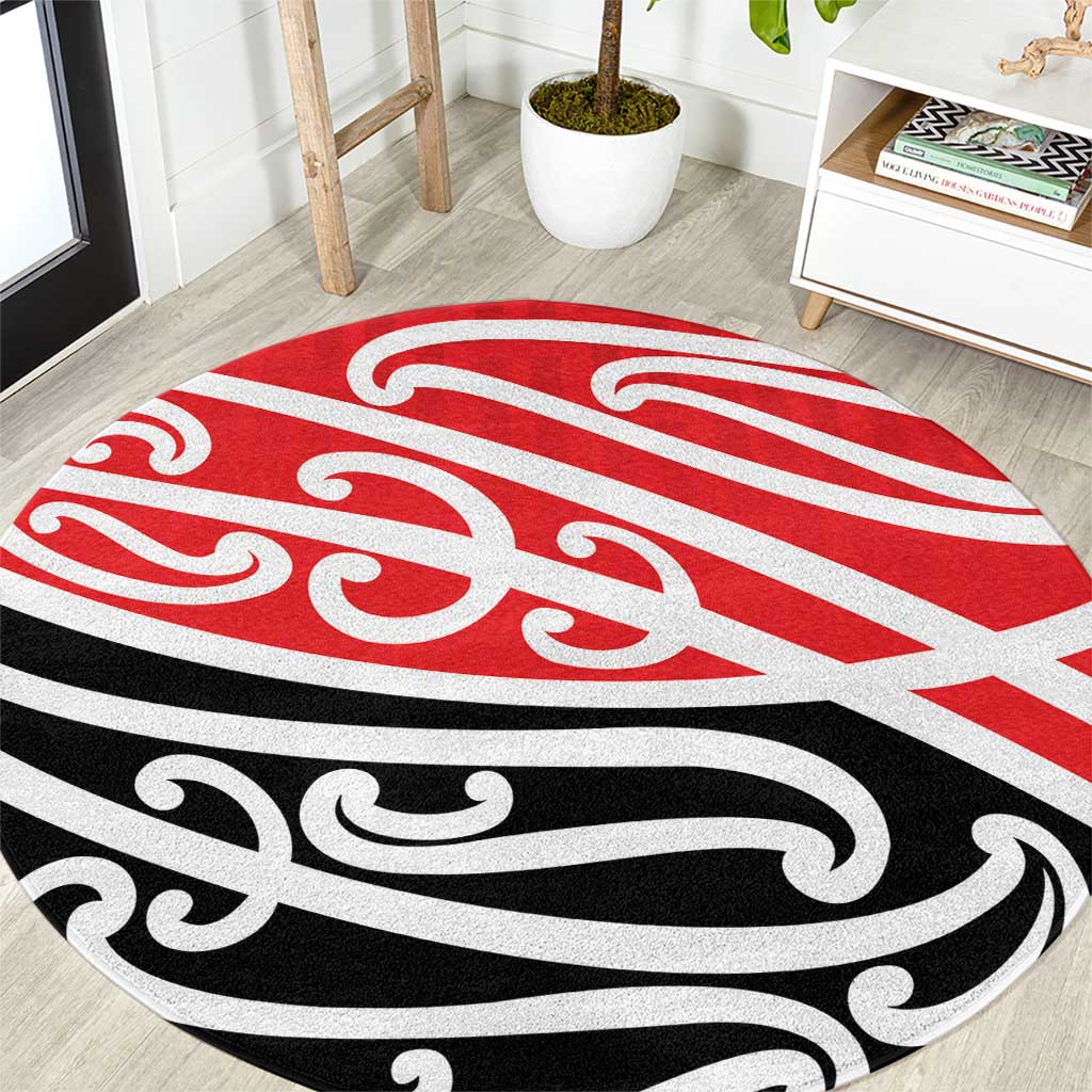 All Red New Zealand Kowhai Ngutukak Round Carpet - Aussie Hoodie