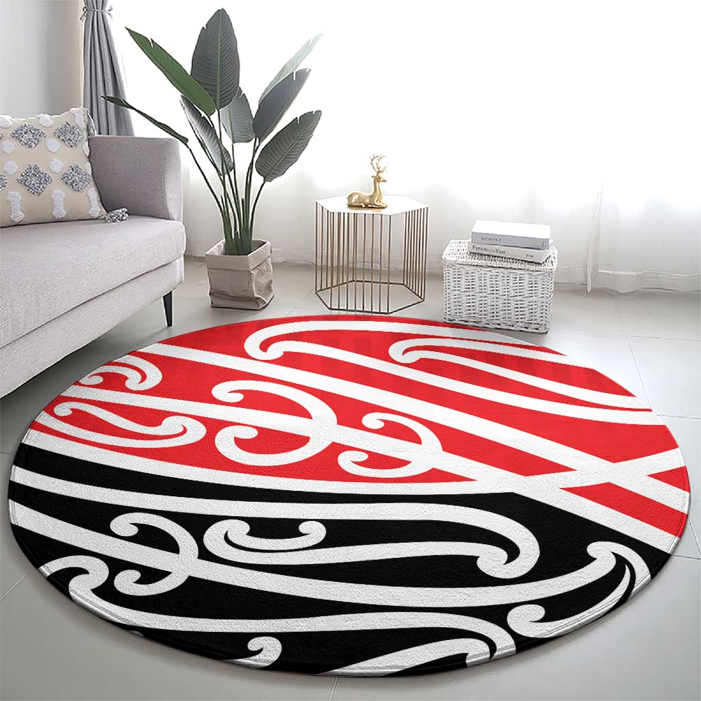 All Red New Zealand Kowhai Ngutukak Round Carpet - Aussie Hoodie