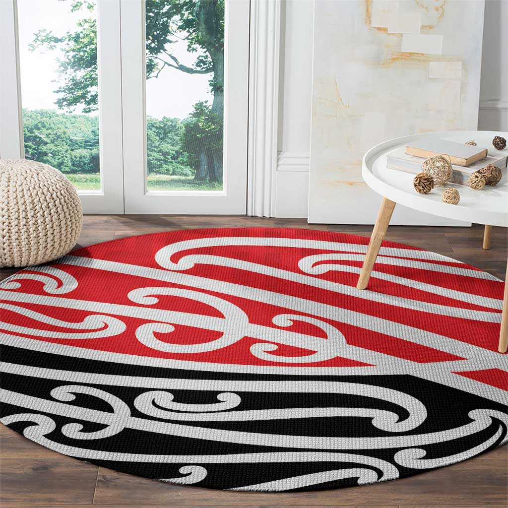 All Red New Zealand Kowhai Ngutukak Round Carpet - Aussie Hoodie