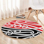 All Red New Zealand Kowhai Ngutukak Round Carpet - Aussie Hoodie
