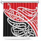 All Red New Zealand Kowhai Ngutukak Shower Curtain - Aussie Hoodie