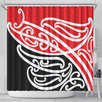 All Red New Zealand Kowhai Ngutukak Shower Curtain - Aussie Hoodie