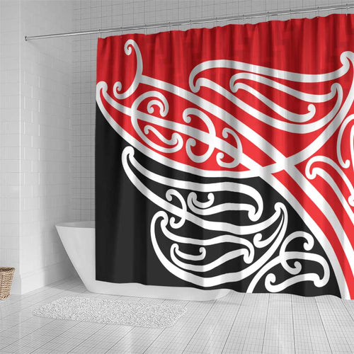 All Red New Zealand Kowhai Ngutukak Shower Curtain - Aussie Hoodie