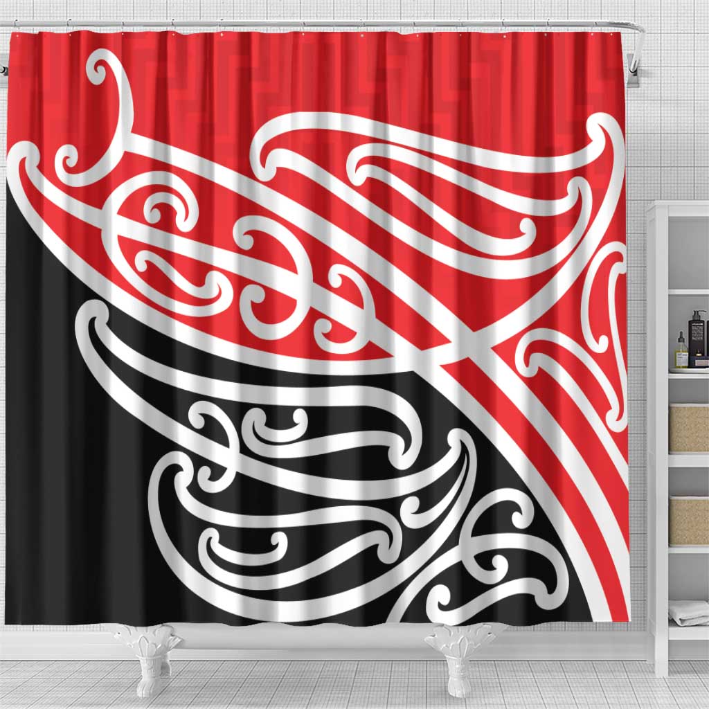 All Red New Zealand Kowhai Ngutukak Shower Curtain - Aussie Hoodie