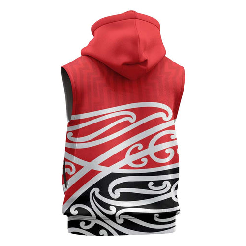 All Red New Zealand Kowhai Ngutukak Sleeveless Hoodie - Aussie Hoodie