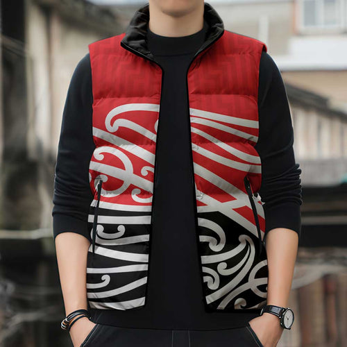 All Red New Zealand Kowhai Ngutukak Sleeveless Puffer Jacket - Aussie Hoodie