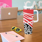 All Red New Zealand Kowhai Ngutukak Tumbler With Handle - Aussie Hoodie