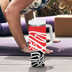All Red New Zealand Kowhai Ngutukak Tumbler With Handle - Aussie Hoodie