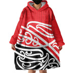 All Red New Zealand Kowhai Ngutukak Wearable Blanket Hoodie - Aussie Hoodie