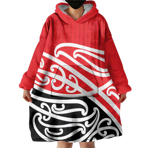 All Red New Zealand Kowhai Ngutukak Wearable Blanket Hoodie - Aussie Hoodie