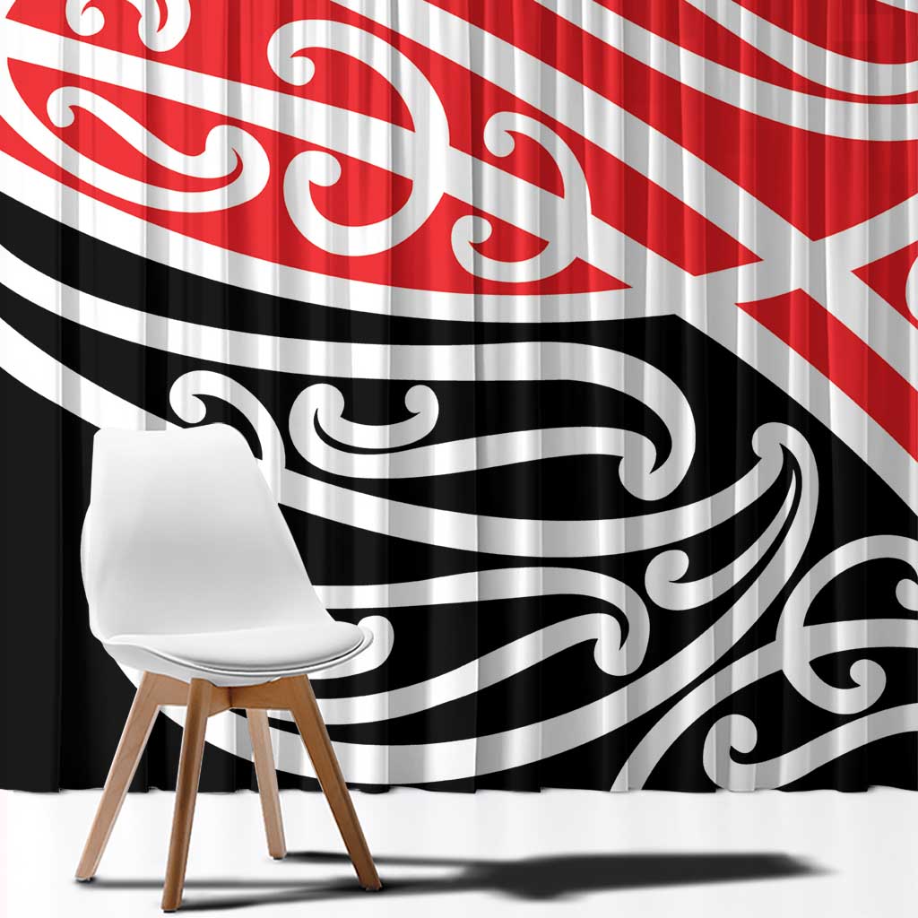 All Red New Zealand Kowhai Ngutukak Window Curtain - Aussie Hoodie
