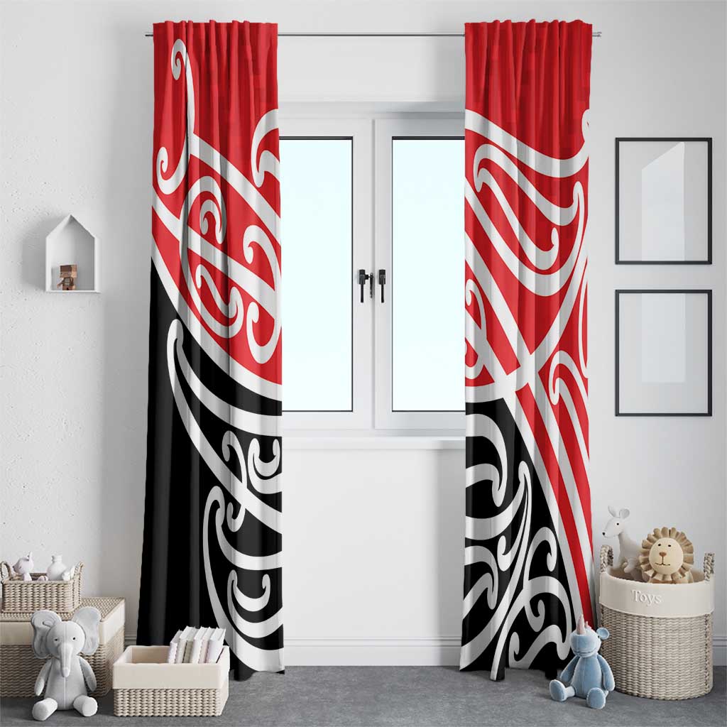 All Red New Zealand Kowhai Ngutukak Window Curtain - Aussie Hoodie