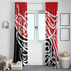All Red New Zealand Kowhai Ngutukak Window Curtain - Aussie Hoodie